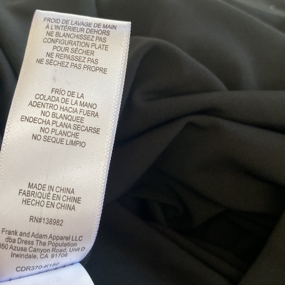 (A4c) NEW Cosmopolitan Black studded one Shoulder velvet dress, Size M, NWOT - Picture 8 of 12